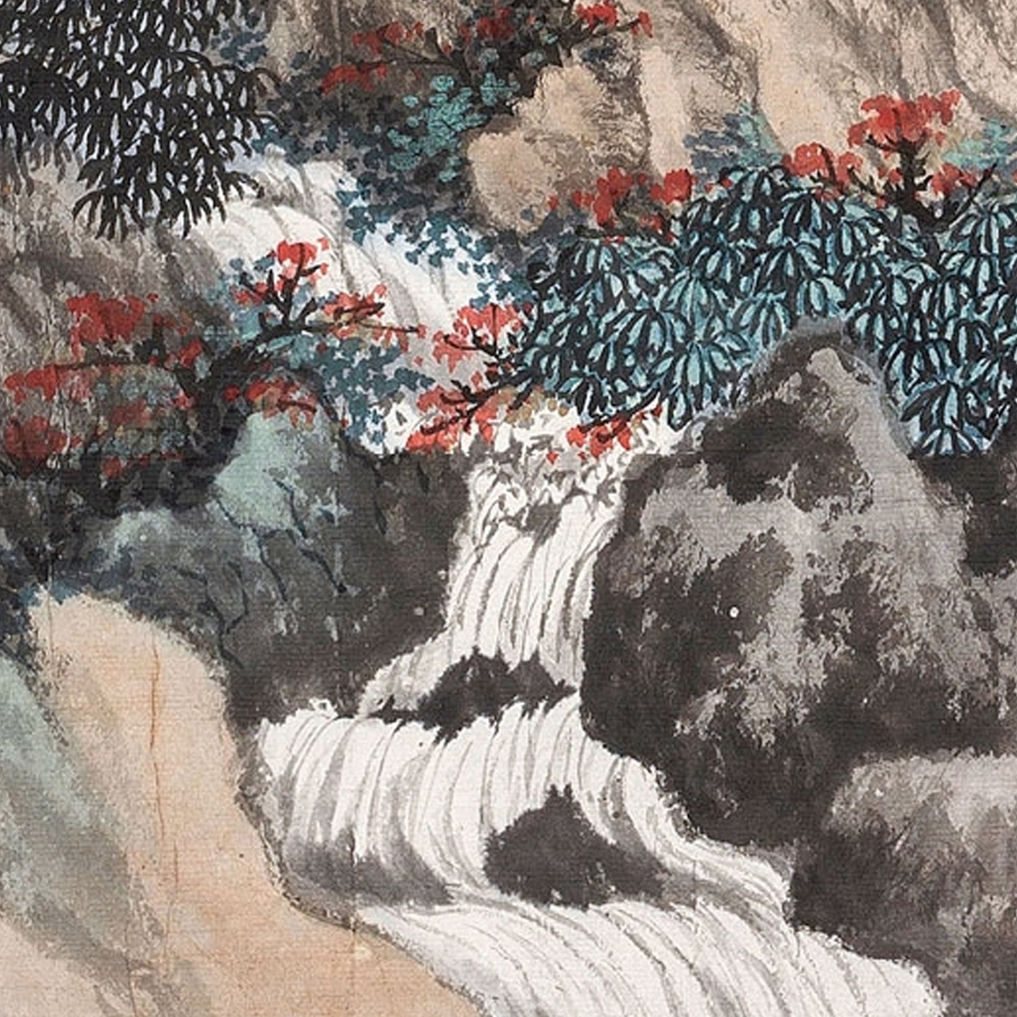 吴湖帆山水画集近代山水人物画国画原作微喷临摹画稿仿古装饰画,淘宝优惠券,粉丝福利购,淘宝优惠卷