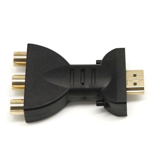 Black Composite AV Audio Video Adapter Converter HDMI-compat - 图1