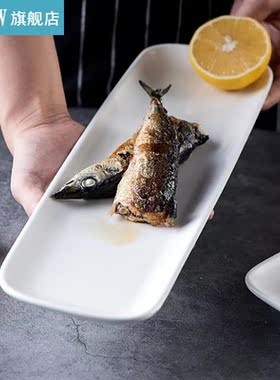 1pc Serving Plate Ceramic Simple Multi-Purpose Desse