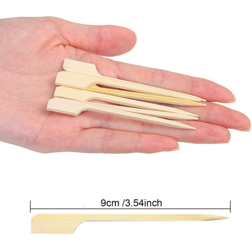 600Pcs Bamboo Paddle Skewers Barbecue Bamboo Skewers Cocktai - 图2