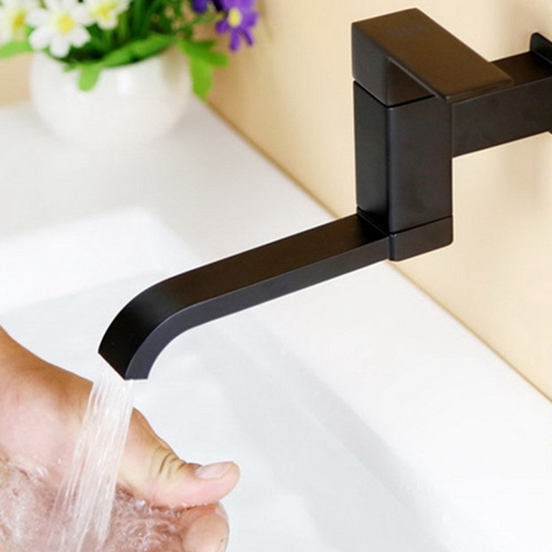 G1/2Inch Bathroom Basin Faucet Wall Mounted Cold Water Fauce-图0