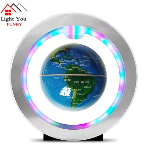 Seven color lamp Magnetic Levitation Floating Globe World Ma - 图1