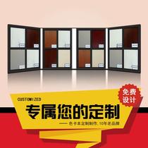 Custom Universal Cabinet Color Kaben Furniture Glass Crystal Steel Door Solid Wood Door Baking Lacquered Door Boilerplate Kachen Customize