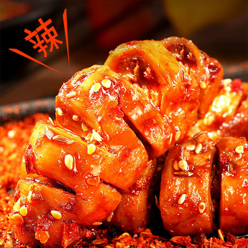 百草味香弹面筋卷135g烧烤味休闲零食卤味豆干豆腐干素食网红,淘宝优惠券,粉丝福利购,淘宝优惠卷