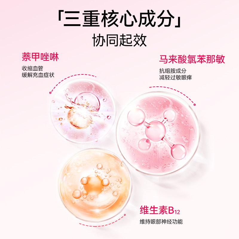 珍视明萘敏维滴眼液15ml眼药水缓解视疲劳红血丝眼睛疼痒干涩充血