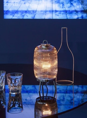 水晶台灯高级感氛围灯床头灯