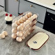 Handheld egg storage box refrigerator side door storage rack kitchen drawer egg preservation box sorting tool