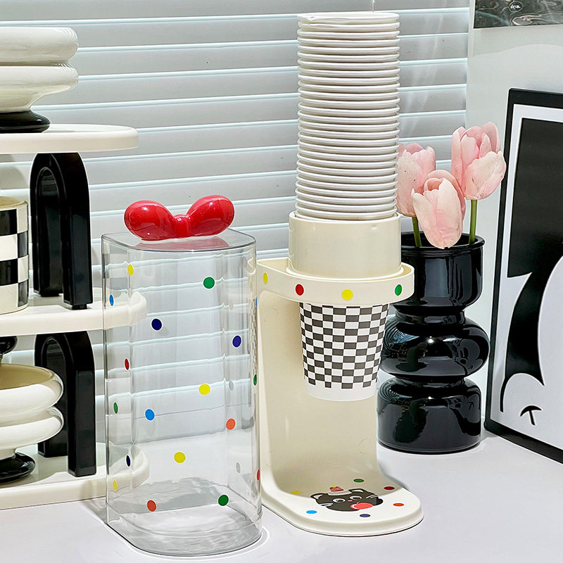 一次性纸杯架取杯器壁挂式置物架吧家用奶茶吧台饮水机水杯收纳盒,淘宝优惠券,粉丝福利购,淘宝优惠卷