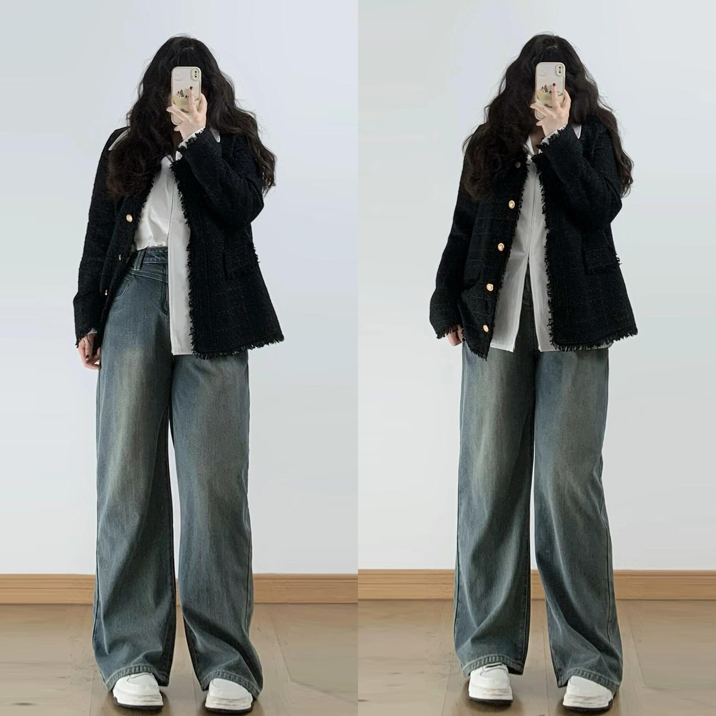 胖mm大码女装韩版ins高腰牛仔裤女2026新款女裤显瘦遮肉阔腿裤子,淘宝优惠券,粉丝福利购,淘宝优惠卷