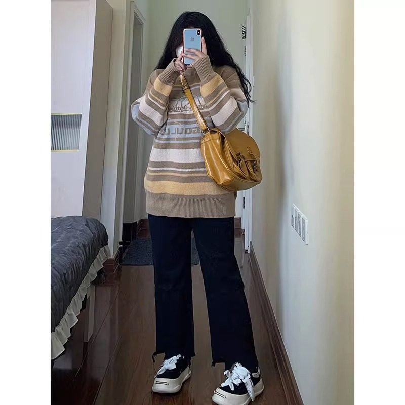 特大码美式黑色直筒牛仔裤女春秋胖mm小个子百搭弹力显瘦九分裤子,淘宝优惠券,粉丝福利购,淘宝优惠卷