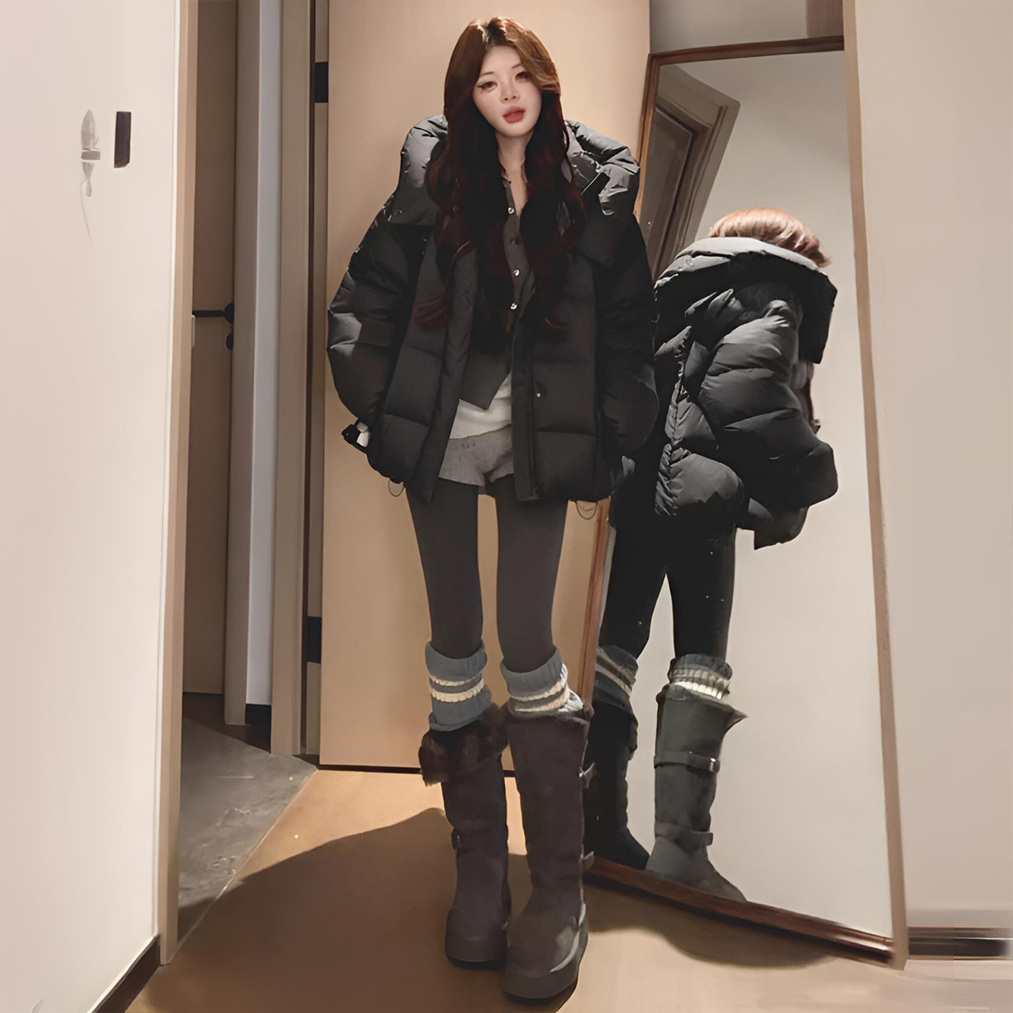 300斤特大码女装黑色连帽羽绒棉服女胖mm小个子宽松保暖加厚外套,淘宝优惠券,粉丝福利购,淘宝优惠卷