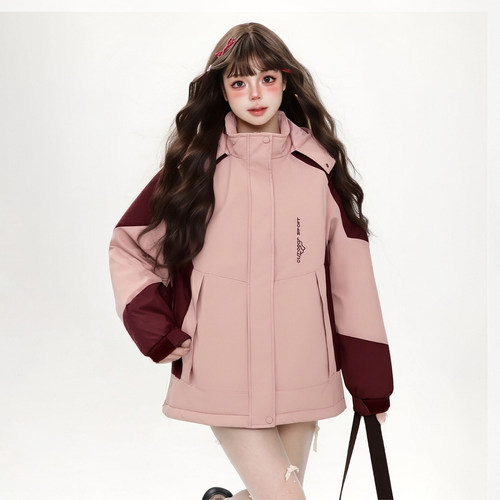 大码女装胖mm温柔甜美风保暖加厚外套2025新款今年流行爆款棉服女 - 图0