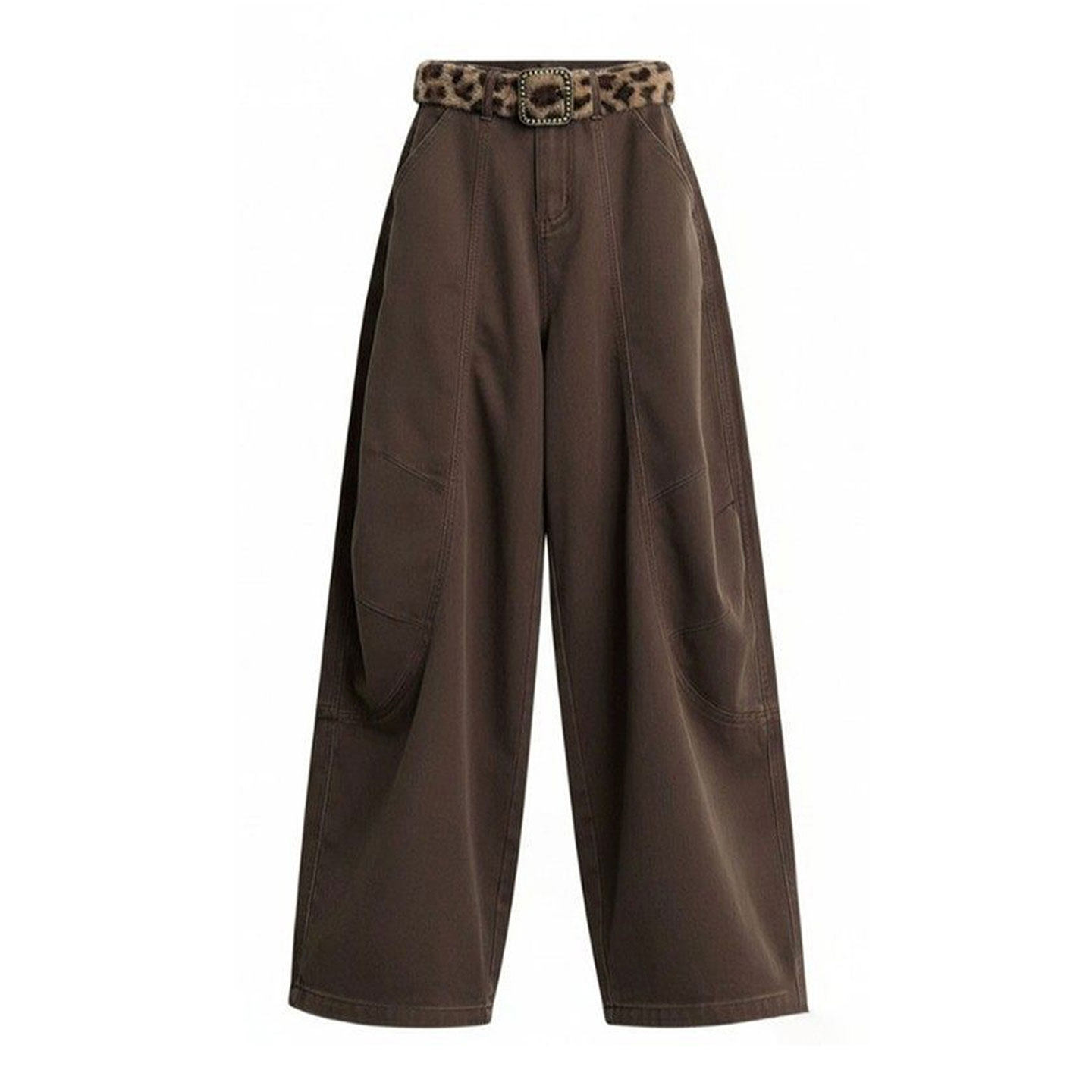 胖mm特大码女装弯刀设计感显瘦牛仔裤女新款美式工装风阔腿长裤子,淘宝优惠券,粉丝福利购,淘宝优惠卷