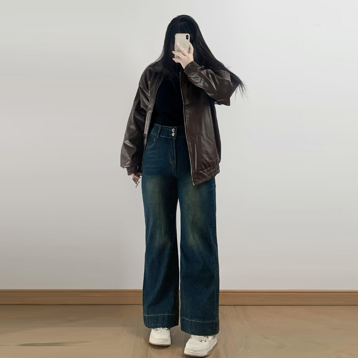 胖mm特大码高街弹力显瘦牛仔裤女2025新款梨型遮胯遮肉直筒长裤子,淘宝优惠券,粉丝福利购,淘宝优惠卷