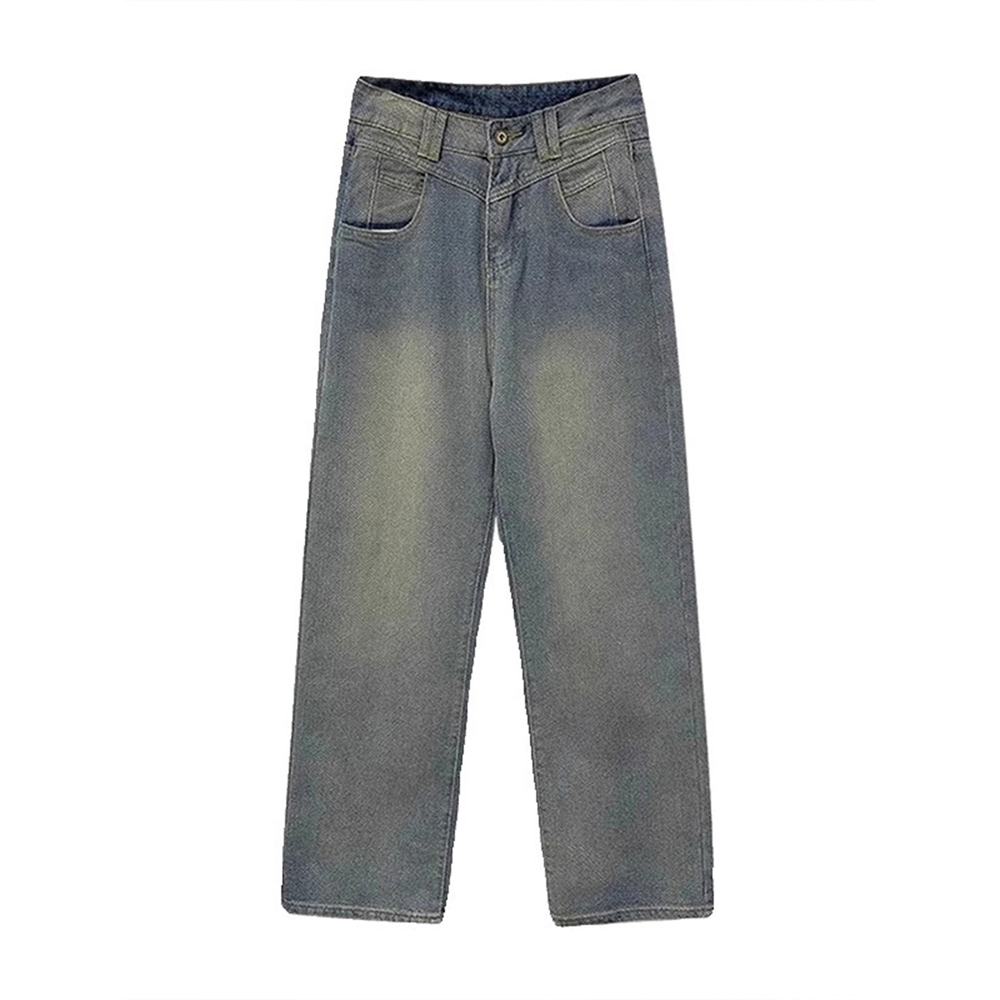 胖mm特大码星空纹设计加绒牛仔裤女美式小众宽松保暖加厚阔腿长裤,淘宝优惠券,粉丝福利购,淘宝优惠卷