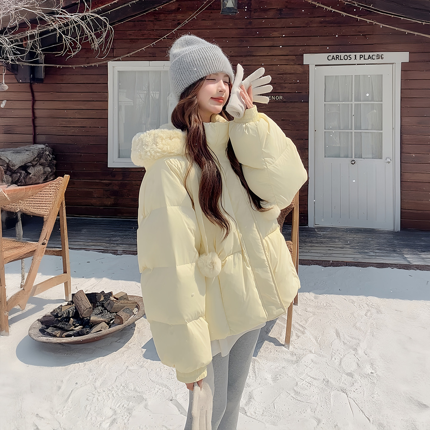 300斤大码女装奶呼呼减龄黄色棉服女胖mm超好看加厚连帽夹棉外套,淘宝优惠券,粉丝福利购,淘宝优惠卷