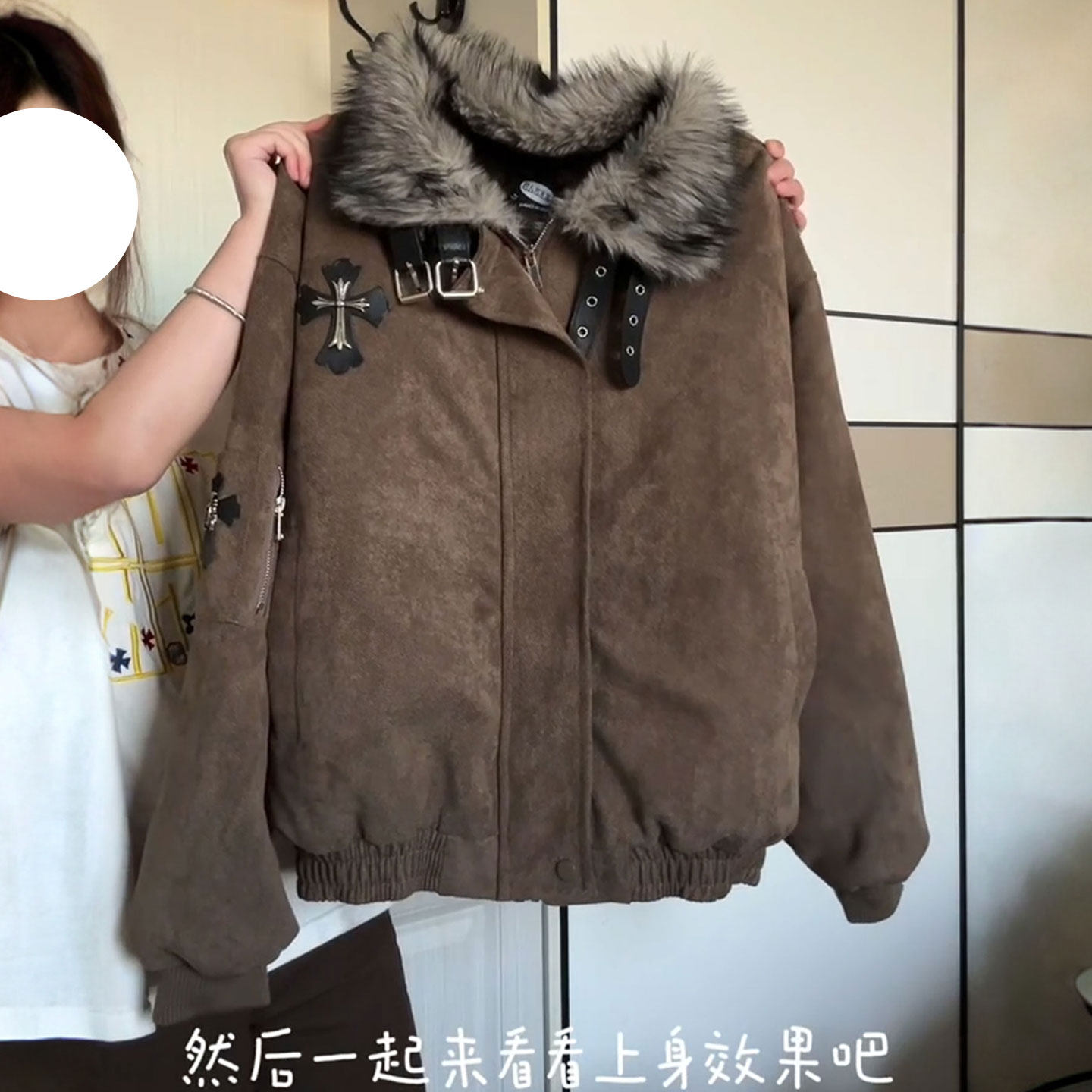 大码女装胖mm美式复古加厚保暖毛领棉服女冬季学生显瘦美拉德外套,淘宝优惠券,粉丝福利购,淘宝优惠卷