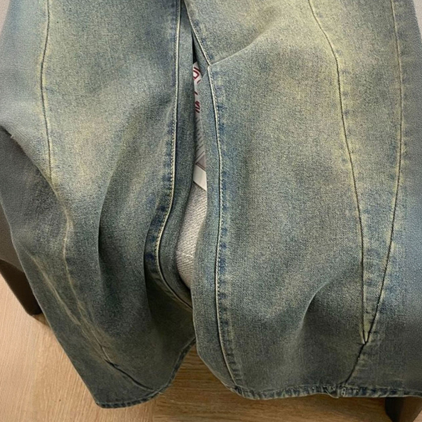 大码女装胖mm美式高街蓝色牛仔裤女时尚宽松遮胯显瘦休闲直筒裤子,淘宝优惠券,粉丝福利购,淘宝优惠卷