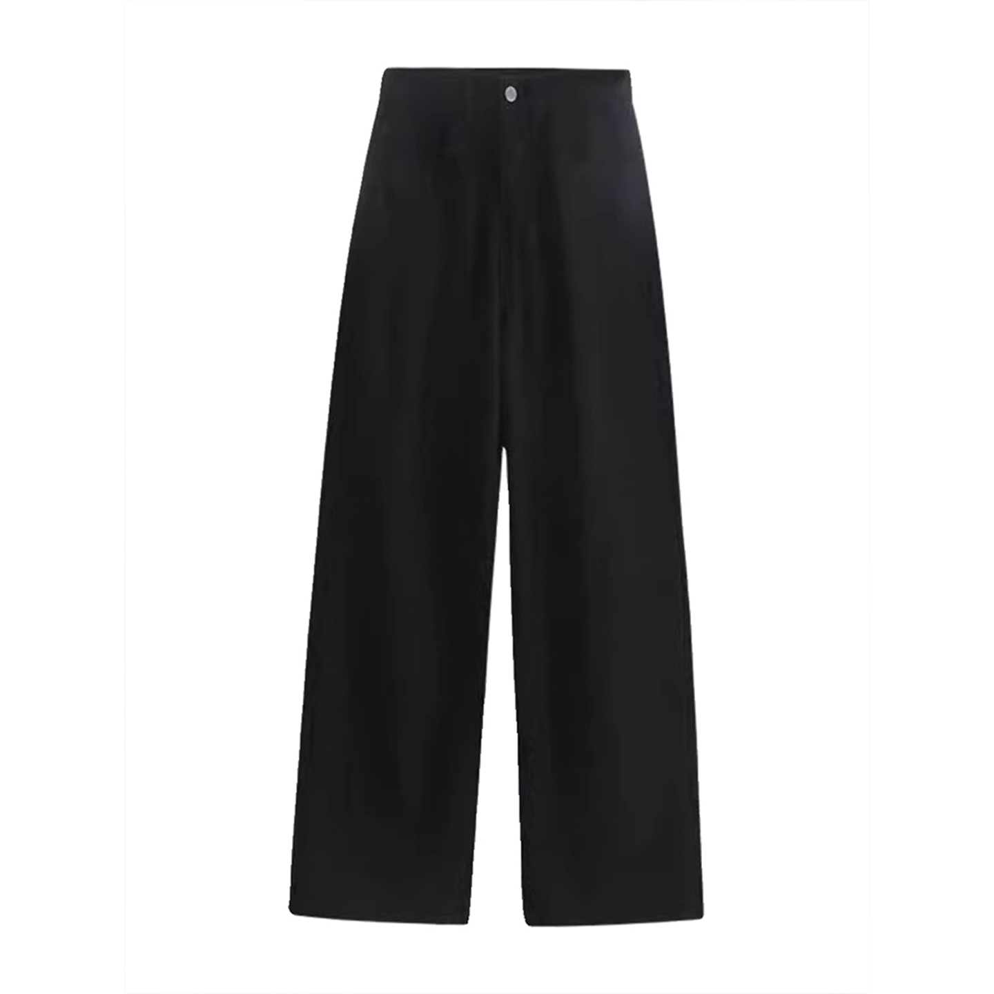 300斤大码女装胖mm高腰窄版直筒牛仔裤黑色弹力显瘦不贴腿裤子女 - 图3