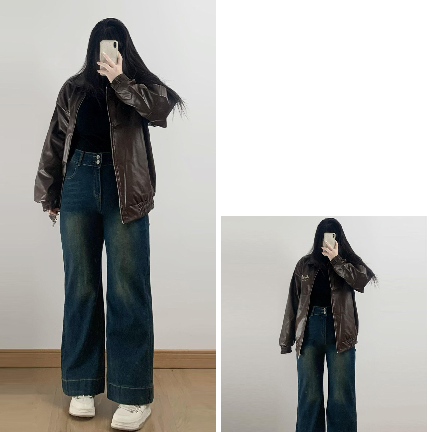 胖mm特大码高街弹力显瘦牛仔裤女2025新款梨型遮胯遮肉直筒长裤子,淘宝优惠券,粉丝福利购,淘宝优惠卷