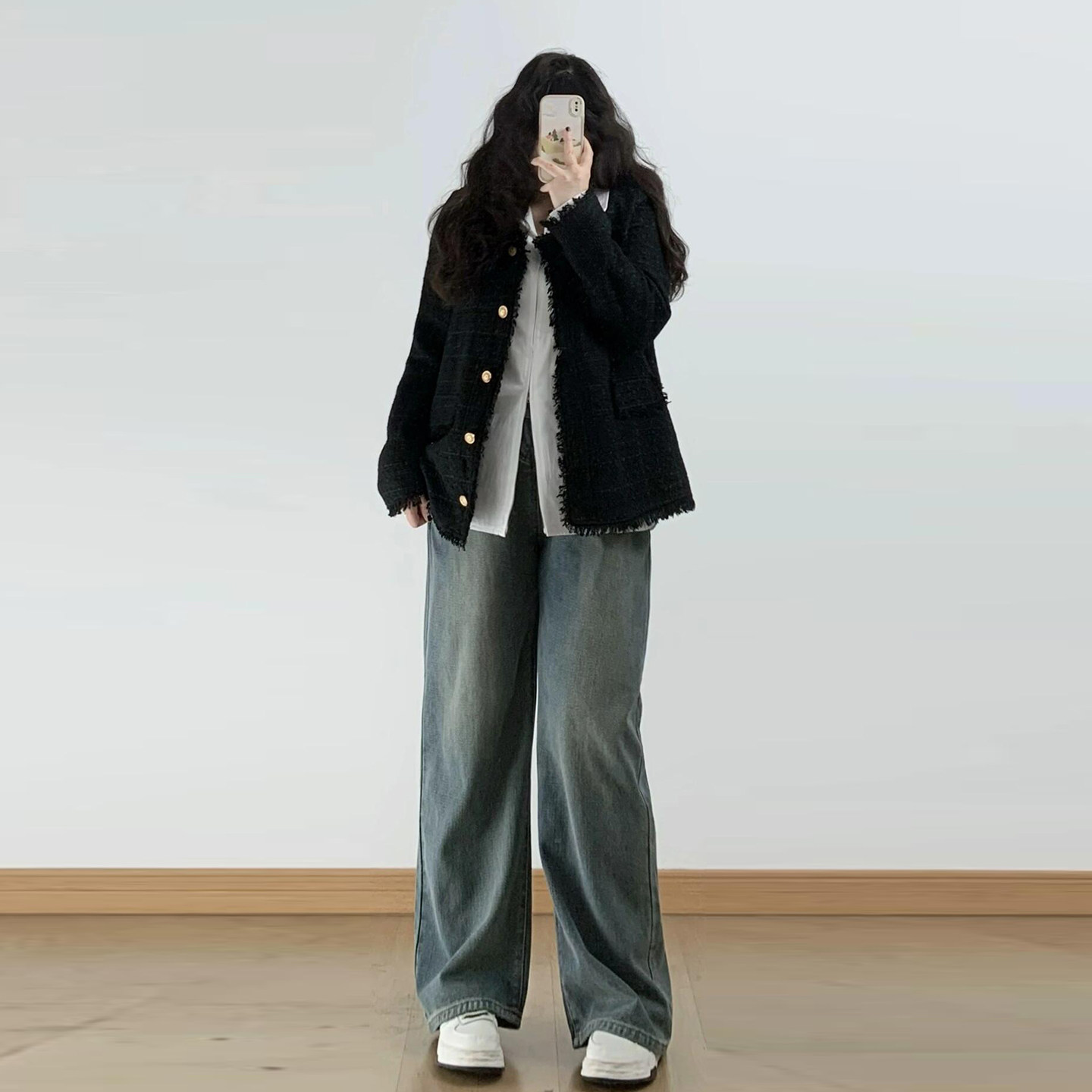 胖mm大码女装韩版ins高腰牛仔裤女2026新款女裤显瘦遮肉阔腿裤子,淘宝优惠券,粉丝福利购,淘宝优惠卷