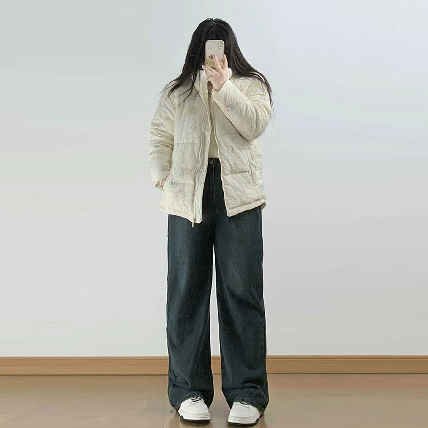 特大码女装胖mm蓝色显瘦加厚牛仔裤女小个子宽松休闲加绒阔腿裤子,淘宝优惠券,粉丝福利购,淘宝优惠卷