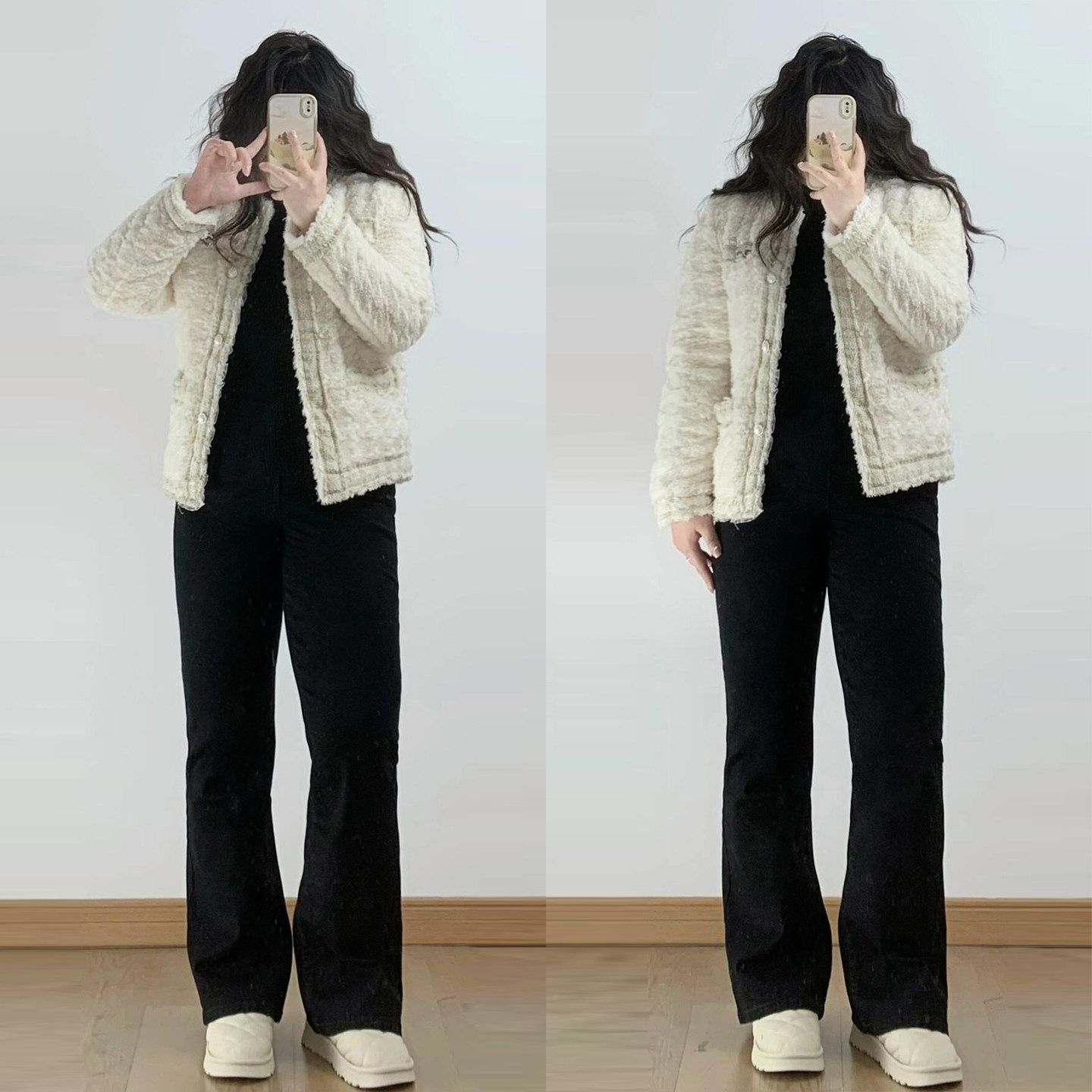 300斤大码女装美式黑色牛仔裤女胖mm弹力设计不贴腿显瘦微喇裤子,淘宝优惠券,粉丝福利购,淘宝优惠卷