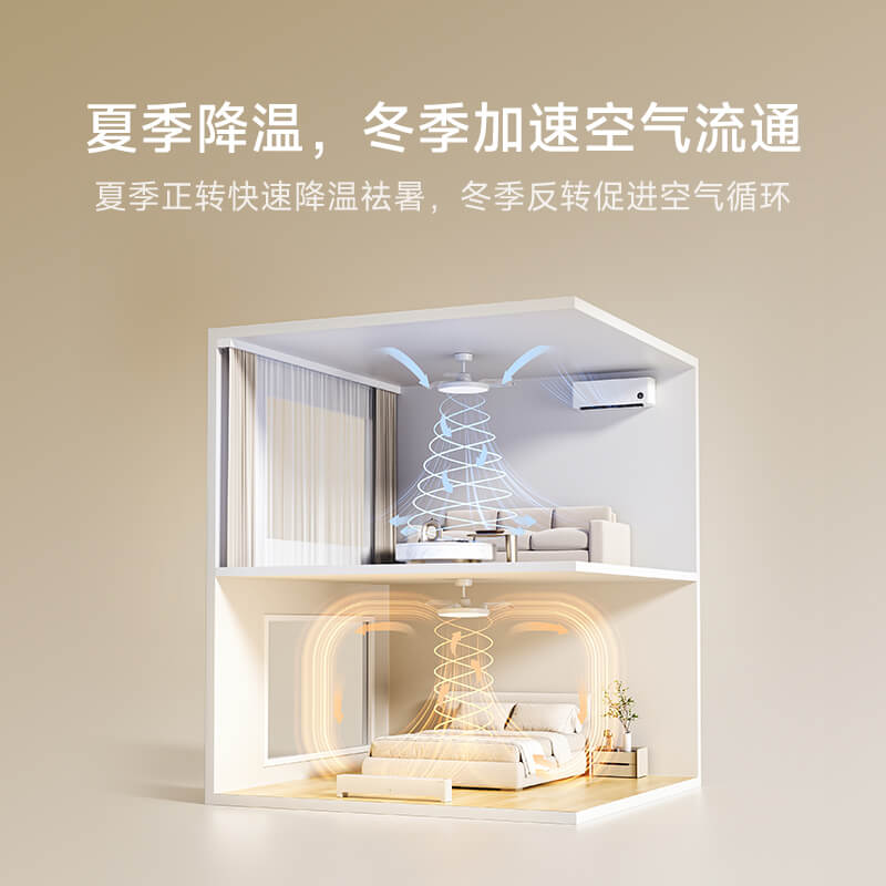 小米米家风扇灯吊扇灯隐形简约北欧42英寸客厅卧室家用官方旗舰店
