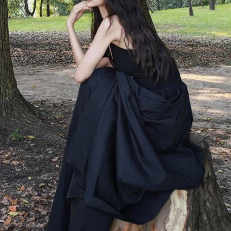 Solid color sleeveless camisole long skirt纯色无袖吊带长裙子,淘宝优惠券,粉丝福利购,淘宝优惠卷