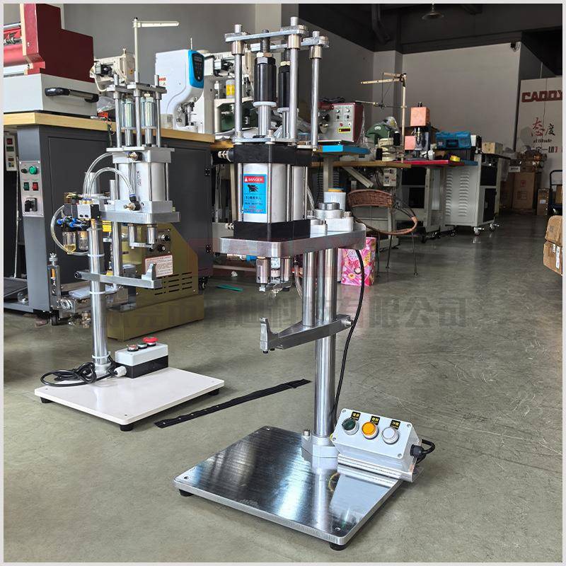 Pneumatic zipper tail stop machine, fully automatic bottom stop machine, double cylinder for luggage and clothing