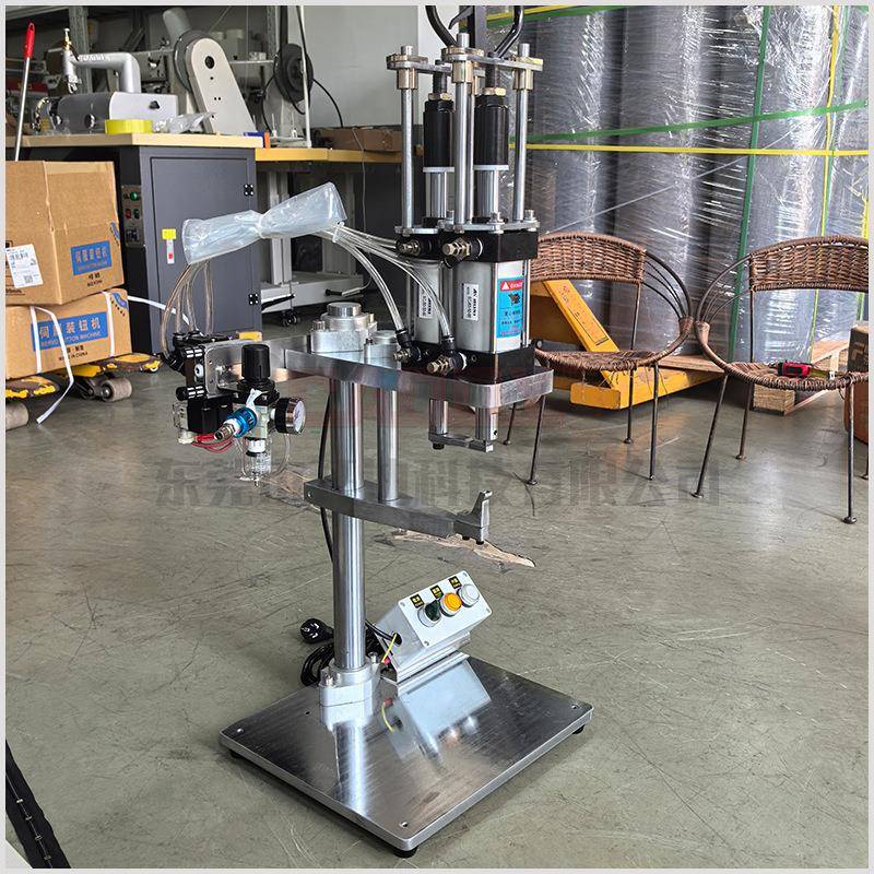 Pneumatic zipper tail stop machine, fully automatic bottom stop machine, double cylinder for luggage and clothing