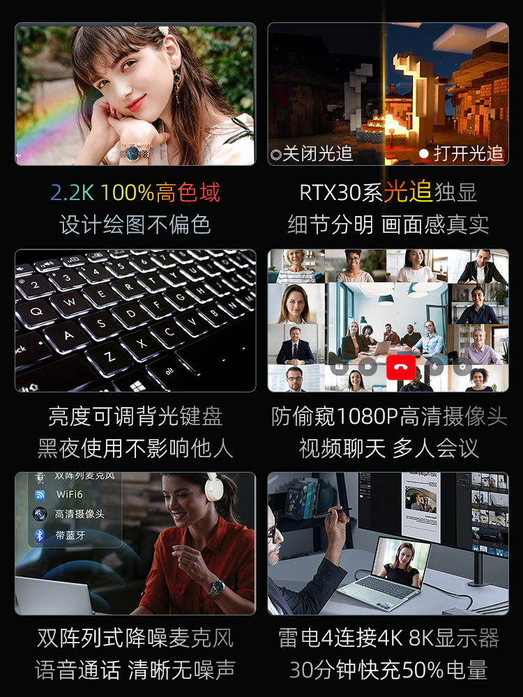 dell戴尔12代标压i5酷睿i7 12700h 戴尔宏智乐欣笔记本电脑