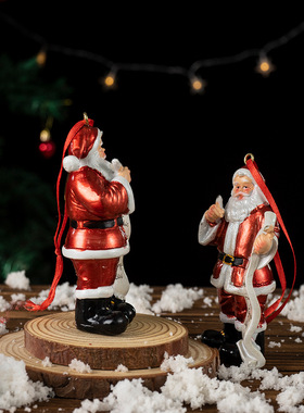 跨境新品姜饼圣诞树桌面摆件家居客厅圣诞氛围道具布置圣诞装饰品