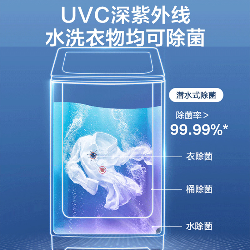 Fresh air Haier pulsator washing machine 10kg large capacity BZ358S variable frequency dual power ultraviolet sterilization household