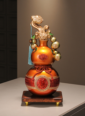 大葫芦招财旺财摆件家居客厅电视柜办公室装饰品开业礼物新中式