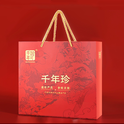 千年珍金玉满堂礼盒西洋参红参长白山年货节送礼官方旗舰店干参