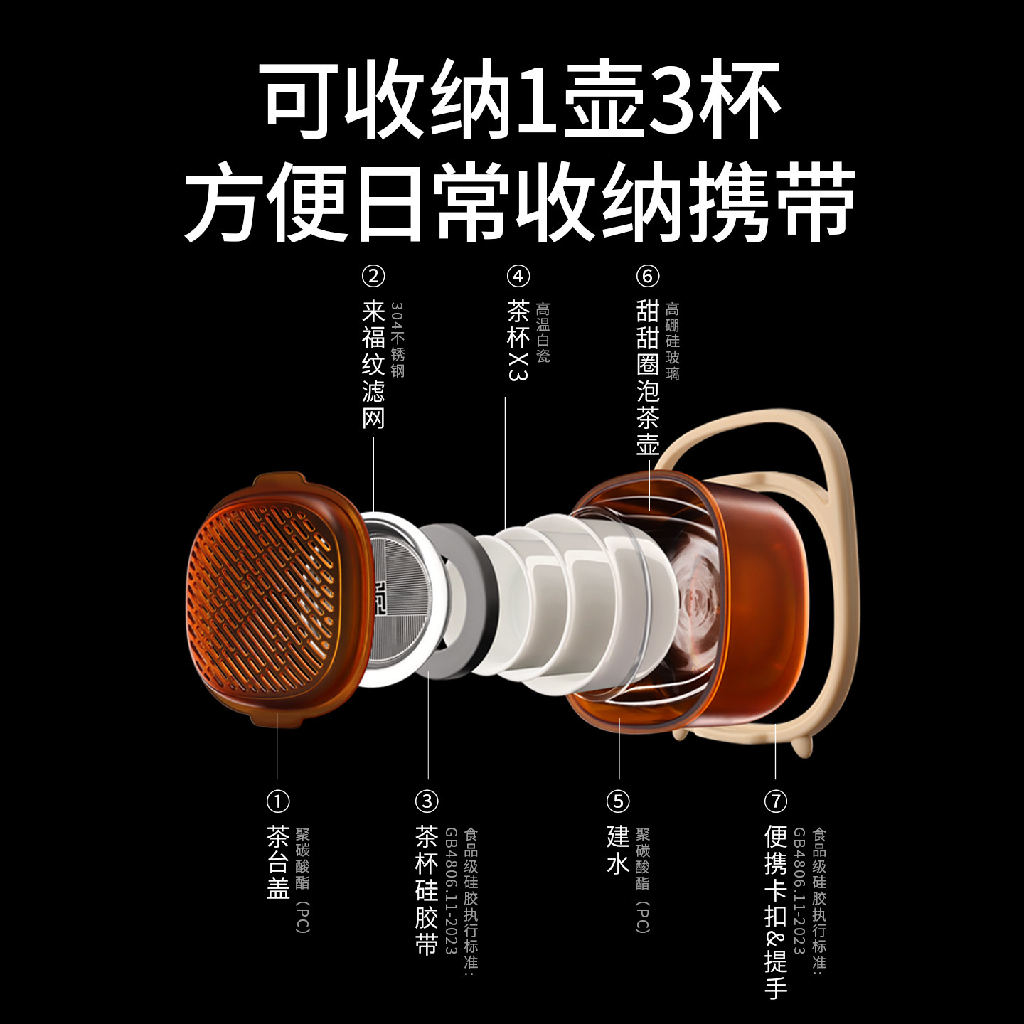 原初格物悦游小茶台便携式旅行茶具收纳盒可移动茶台小型泡茶器具,淘宝优惠券,粉丝福利购,淘宝优惠卷