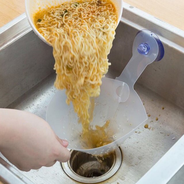 2PCS Foldable Sink Filter Kitchen Leftovers Filter Hanging N - 图2