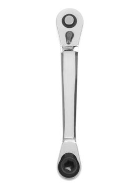 1/4 Dual Head Square Ratchet Socket Wrench Hex Bit Driver S