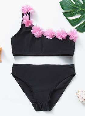 New 2022 Children's Swimwear Two Piece Flamingo Swimsuit For