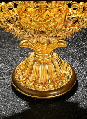 藏式纯铜佛前摆件供奉套装