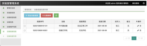 java ssm jsp html mysql 实验室设备管理系统项目作业源代码程序 - 图2