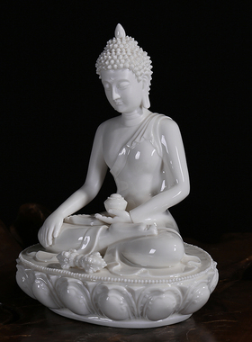 陶瓷摆件释迦摩尼佛大师装饰品