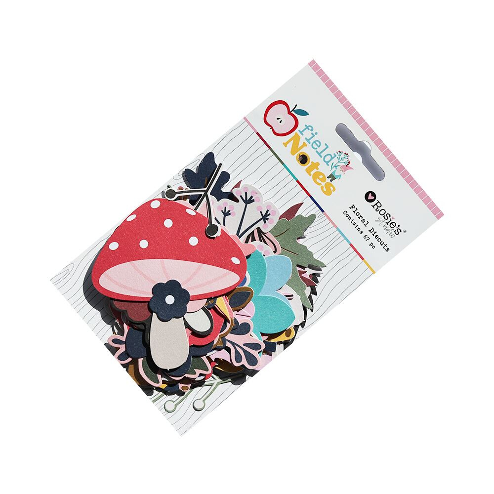 CRZCrafter 67pcs Printed Paper Diecuts Shapes Foil Design F - 图0