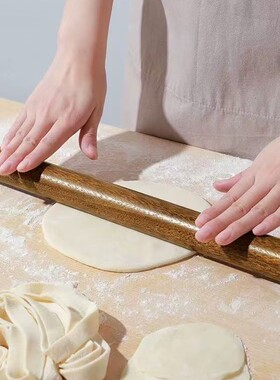 鸡翅木擀面杖家用面棒实木擀面棍擀皮棍圆头饺子皮棍烘焙工具
