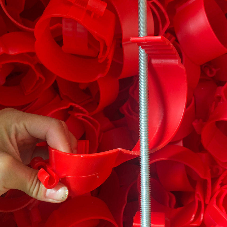 吊卡管卡空调中央空调管卡秒扣尼龙吊挂卡箍吊码8厘丝杆抱卡加厚