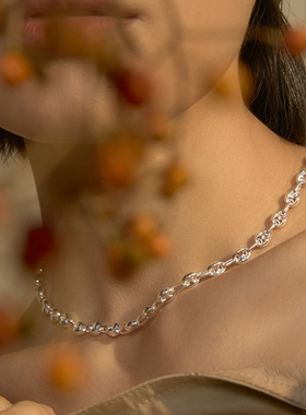 MonteLuna纯银猪鼻子项链