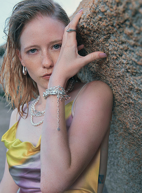 MonteLuna纯银猪鼻子手链