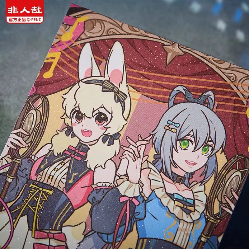 正品非人哉×洛天依联名闪耀节拍系列明信片套装动漫周边收藏卡片 - 图2