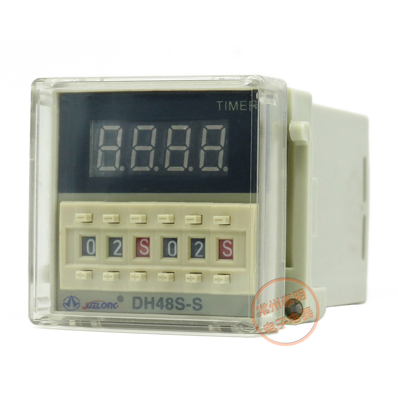 DH48S-S 循环数显电子时间继电器控制器 220V 含底座